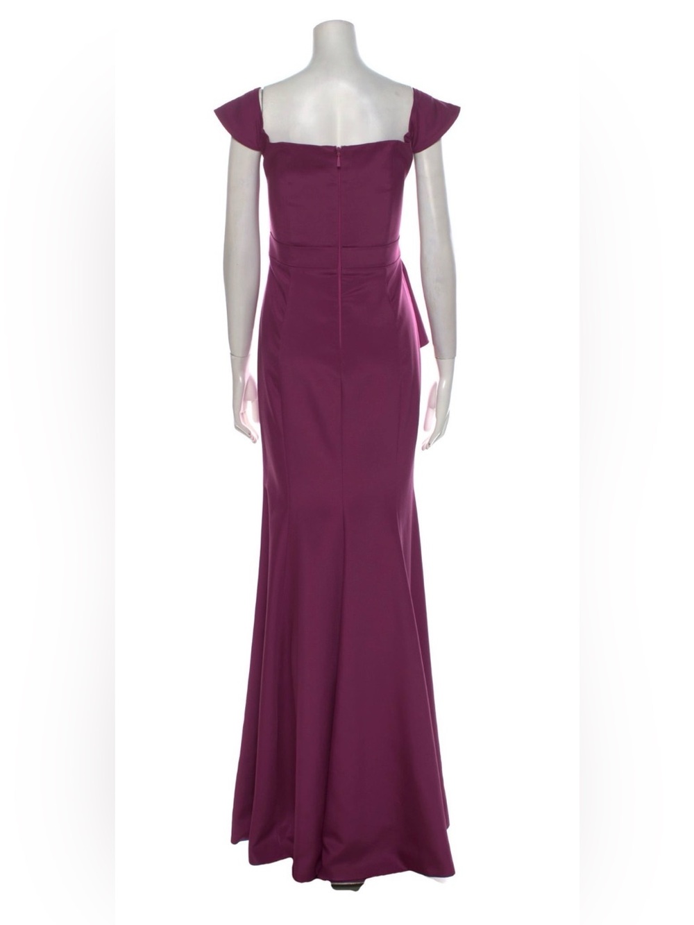 John Paul Ataker Peplum Ruffle Evening Gown - Picture 3 of 3